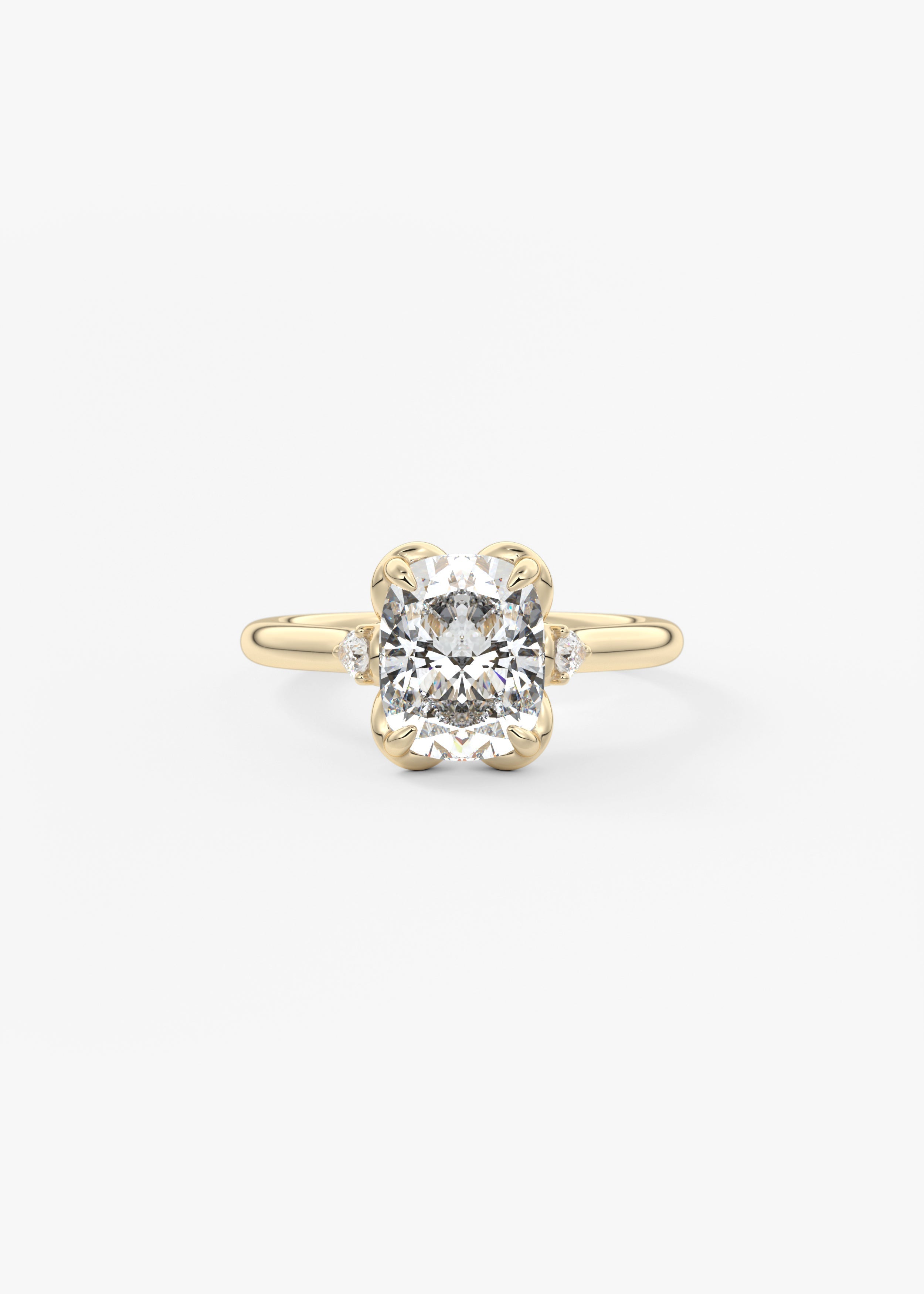 Oval Solitaire With Raised Basket Gallery Lab Grown Diamond Engagement Ring